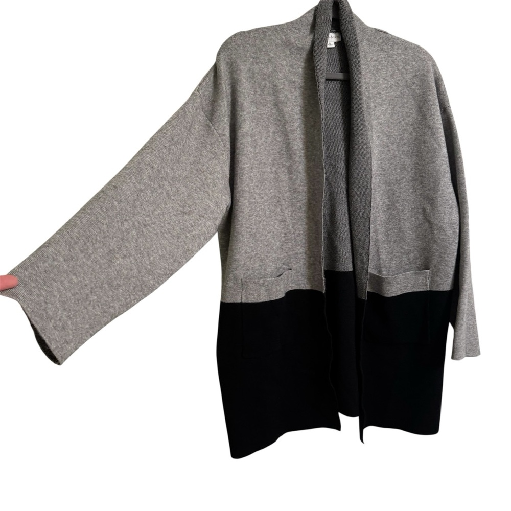 Autumn Sky Gray & Black Tailored Cardigan XL - Picture 6 of 8